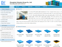 Tablet Screenshot of plastic-pallet-manufacturers.com